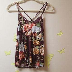 Papermoon Basima back detail knit top Burgundy XS New